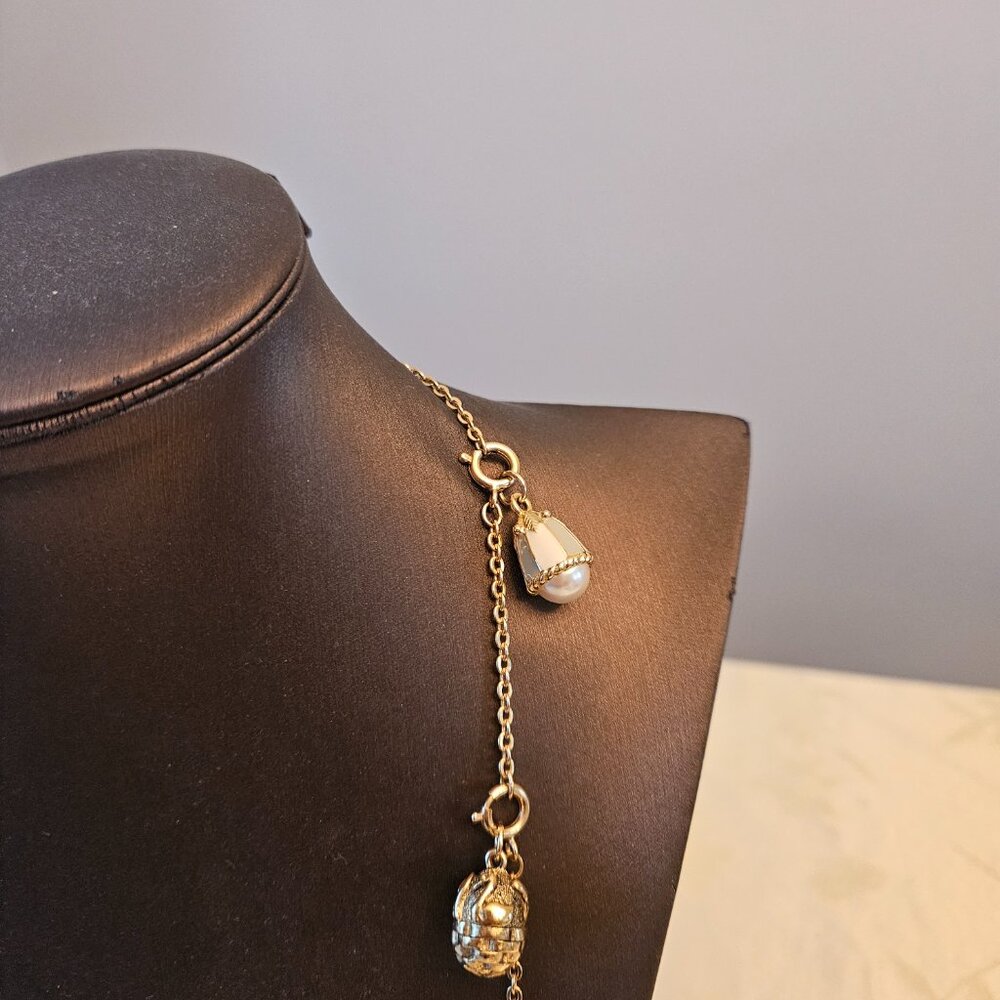 Vintage Joan Rivers Faberge Egg Necklace - Picture 13 of 16